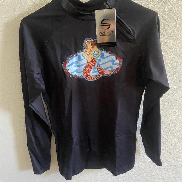 Ladies Rash Guard Long Sleeve Platinum Sun - Picture 3 of 7